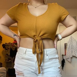 American Eagle Tie Front Crop Top